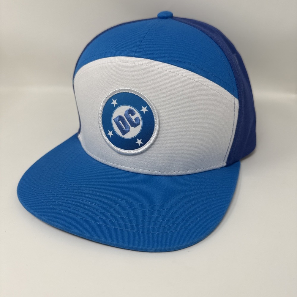 Warner Bros. Studio Tour DC Comic Since 1935 Logo Blue/White Adjustable Hat NEW